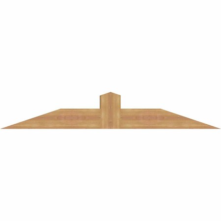 Ekena Millwork Portland Smooth Timber Gable Bracket, Western Red Cedar, 60"W x 10"H x 5 1/2"D x 5 1/2"F, 4/12 Pitch GBW060X10X0606POR00SWR